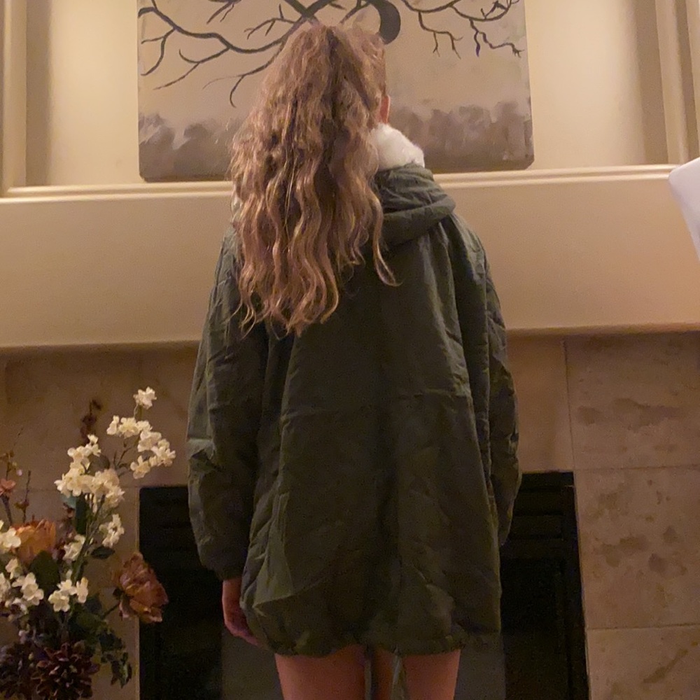 Hooded Drawstring Jacket - Picture 9 of 10